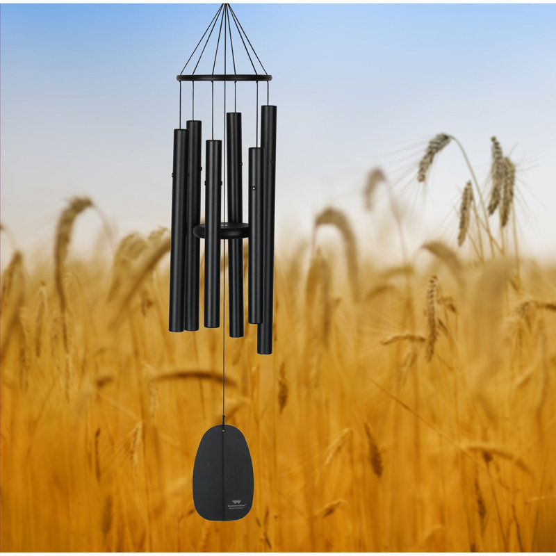 Carillon Bells of Paradise ™, H 32 po x l 6 po x P 6 po, Mauve / Noir