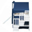 Lit mezzanine simple avec tente et tour-711520097