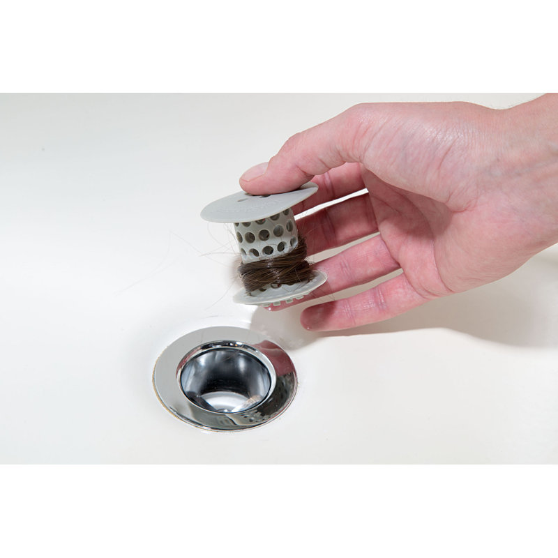 Drain de baignoire panier à filtre, Gris neutre