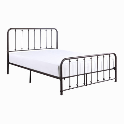 Classic Platform Bed Metal Frame Bedroom Furniture