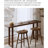 Zen-Style Pine Rectangular Bar Table-1612869544