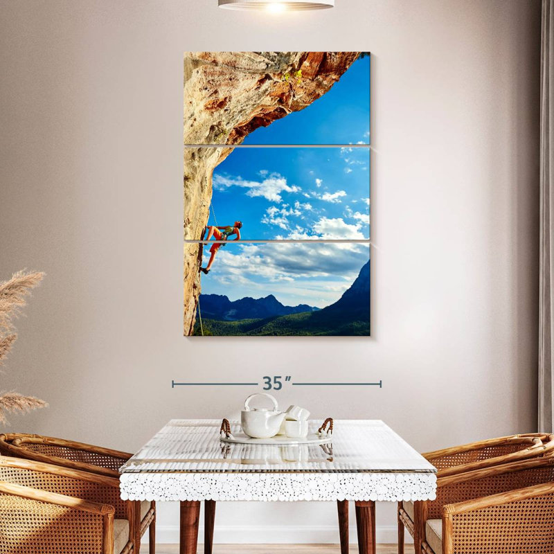 Senne Solitary Rock Climbing, 50" H x 32" W