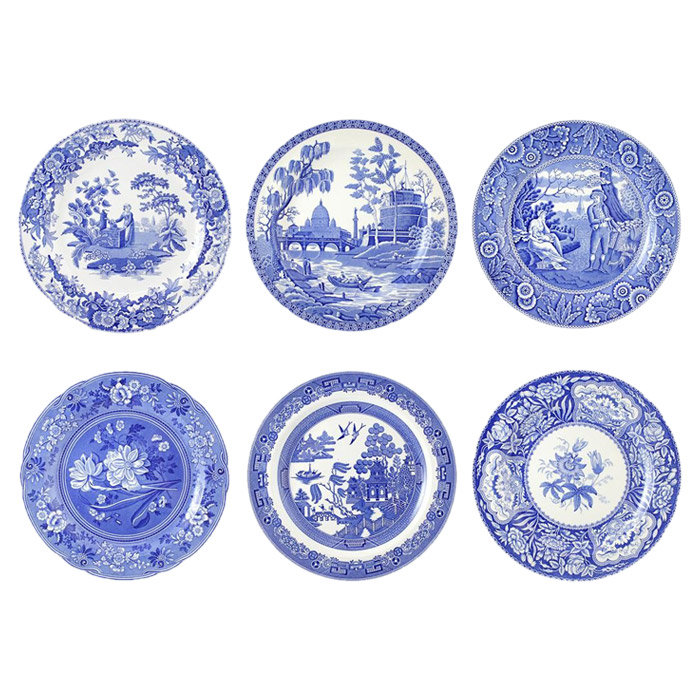 Spode Blue Room Georgian Plates 10.5"