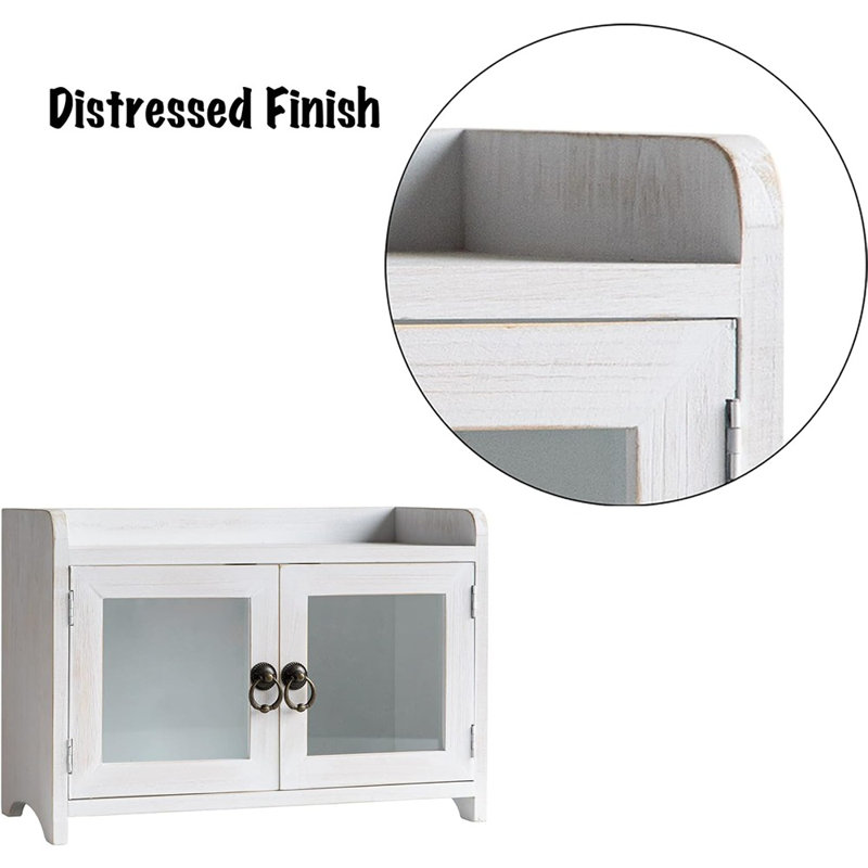 Storage Cabinet, Mini Countertop Cabinet, Dist...