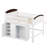 Full Size Loft Bed With Storage Cabinet, Wardrobe And LED-850132393