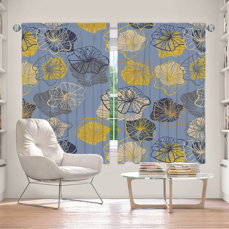 Gersemi Room Darkening Curtain Pair, 56" W x 78" L