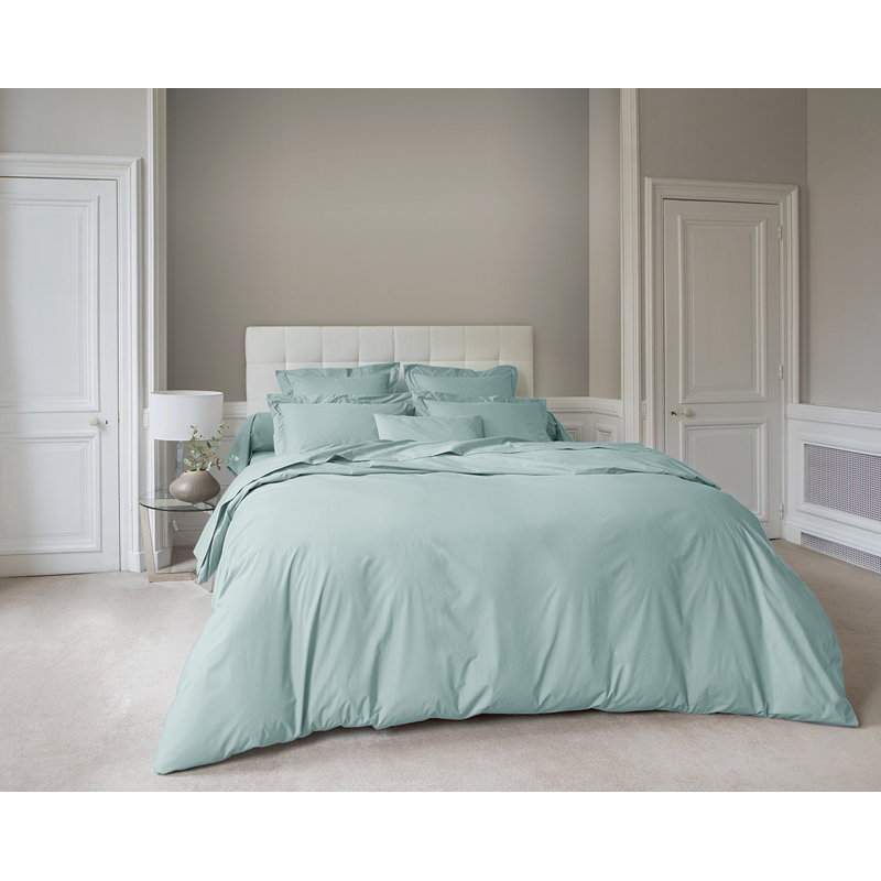 Vexin Percale Duvet Cover, Cumulus, King Duvet Cover
