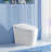 Tankless Smart Toilet With Bidet Built In, One-Piece Bidet Toilet Seat, Auto Flush, Auto Open/Close,Heated Seat, Warm Water And Dry, Adjustable Temp,Remote Control Side Know