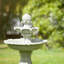 Outdoor Acrylic Weather Resistant Birdbath Fountain