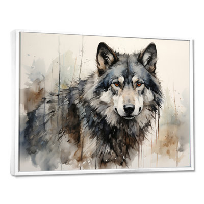 Wolf Lone Wanderer - Animals Wall Art Living Room