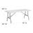 8-Foot Bi-Fold Plastic Banquet and Event Folding Table with Carrying Handle-14712069