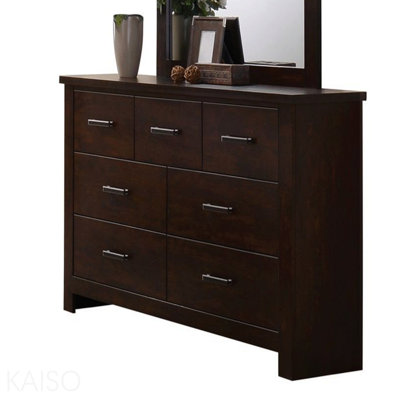 Commode à finition acajou