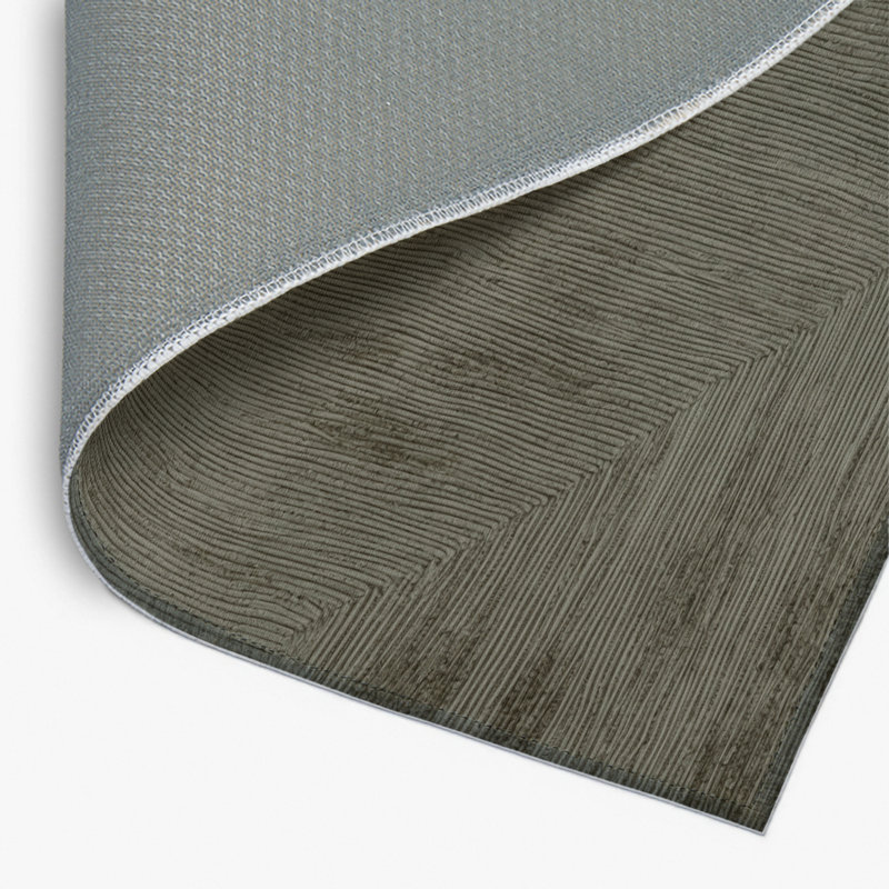Abstract Gray Indoor and Outdoor Area Rug, Rectangle 4' x 6'