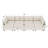Spacious Beige Sectionals, Chenille Modern Design, Multi-function For Family Use