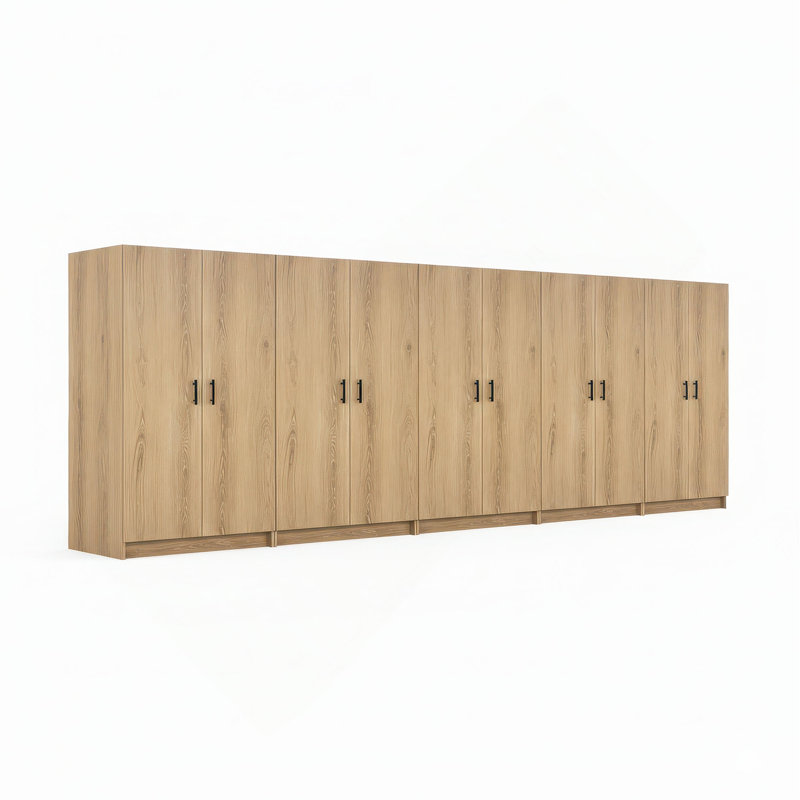 Modex Multi-Purpose Utility Storage Cabinet (5-Piece Set), Oak