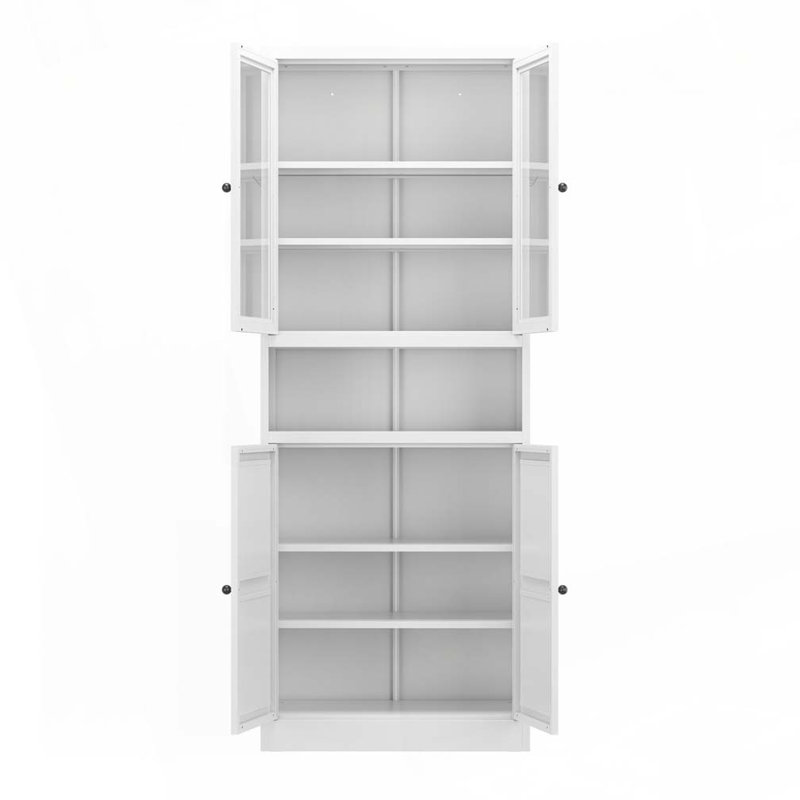 Armoire de rangement de 72 po de hauteur avec 5 tablettes réglables