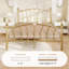 Structure de lit plateforme en métal avec tête et pied de lit, fleurons en forme de cœur et de boule, aucun sommier requis, rangement sous le lit de 12,6 po, assemblage facile-1748747071-1748747062