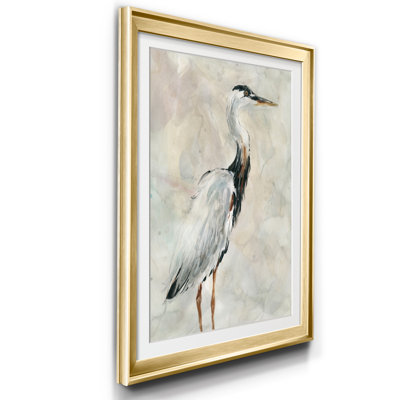 Crane at Dusk I - Cadre photo, reproduction d'art sur papier