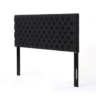 Charcoal Grey Headboard For Queen Bed, Upholstered, Classy Design Upholstered Headboard, Fits Elegant Outlook