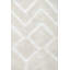 Motif géométrique touffeté à la main Danery Tapis ivoire-331705014