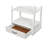 Deivi 63.5"H x 26"W Ladder Bookcase with Drawer-217255353