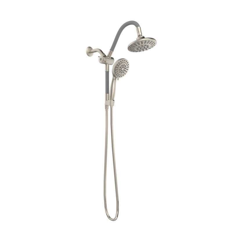 Belanger Retrofit Massage/Jet Dual Shower Head, Brushed Nickel