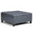 Harrison 36"W Upholstered Vegan Leather Transitional Square Lift-Top Ottoman with Hidden Storage-1296947198