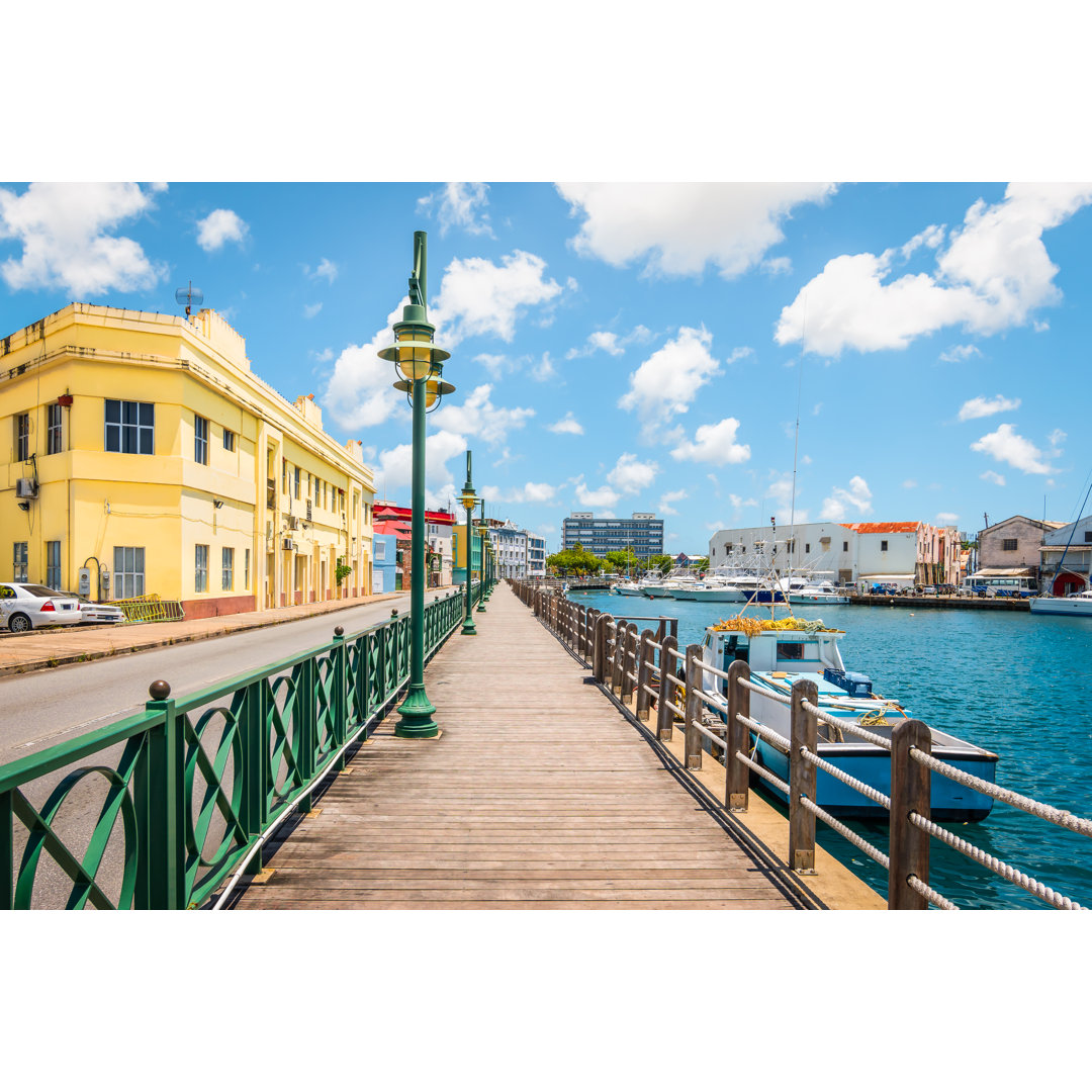 Promenade in Bridgetown, Barbados by Napa74 - Drucken