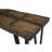 Courts 50'' Glass Top Console Table