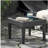 Outdoor Antibes Wicker Side Table,Accent Table,Grey