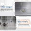Évier de cuisine à double cuve en acier inoxydable 33 po L-94197127