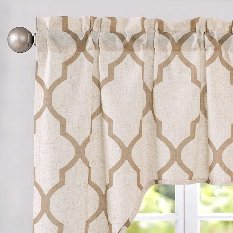 Cantonnière Naimur, Brun / beige