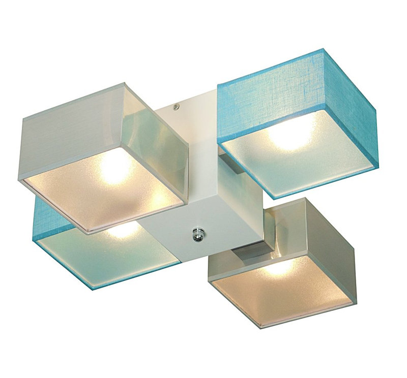 Miranda Semi Flush Mount, Teak, Silver/Black, glossy