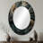Shoma Wave Twist Abstract Artwork - Liquid Ink Mirror, Modern Unique Wall Mirror, Printed Metal Art-2016792237-2016792236