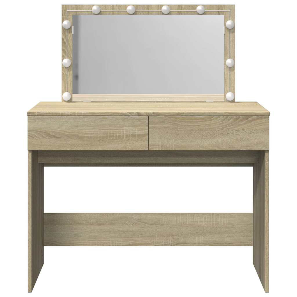 Dressing Table With LED 100X40x130 Cm