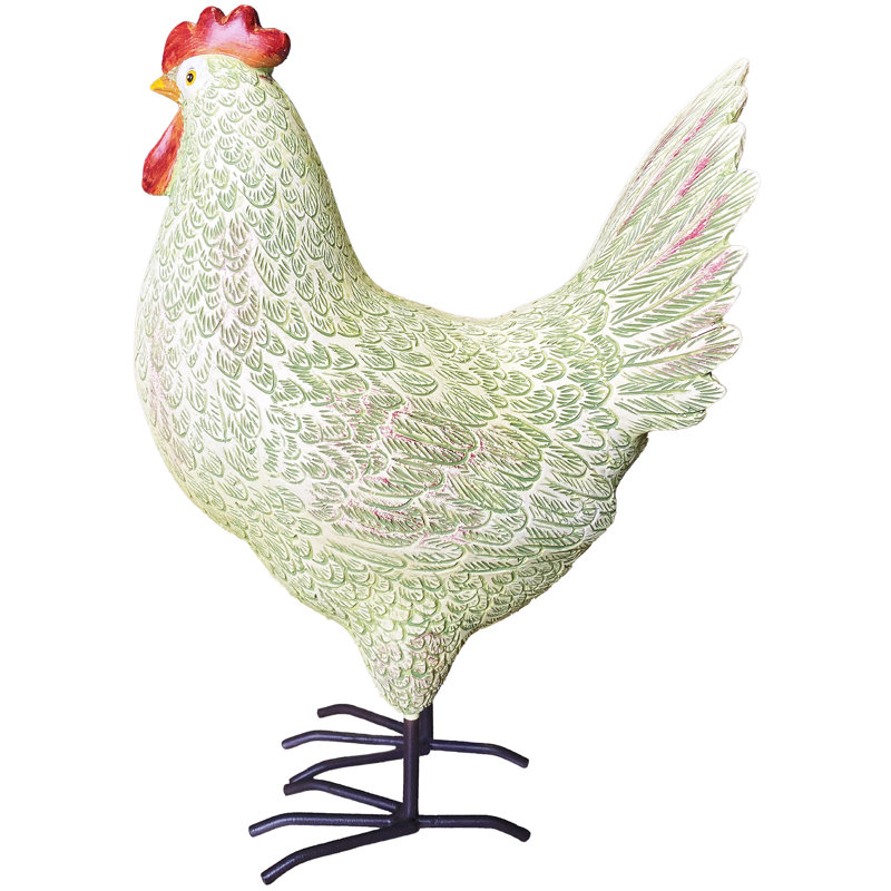 Poulet en résine 10,6 po
