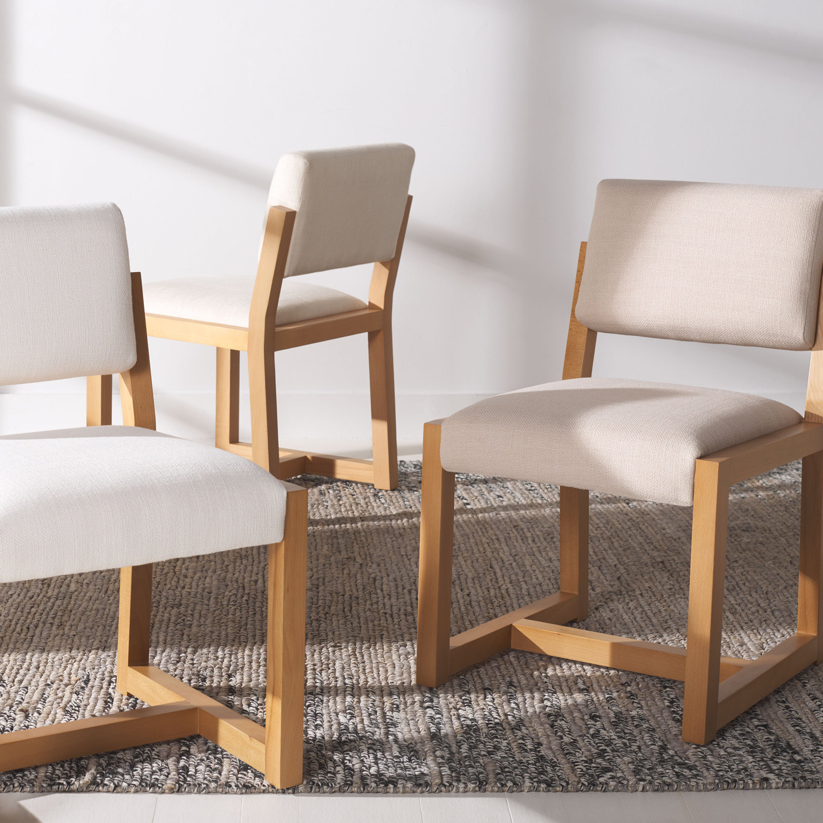 Voltaire Linen Dining Chair, Sand