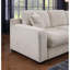 Canapé modulaire en chenille de 141,5 po en chenille beige avec méridienne, porte-gobelets et ports de recharge-1939396852