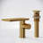 Single Hole Bathroom Faucet, Single-Handle Waterfall Sink Faucet with Drain Assembly-127359495