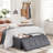 Linen Blend Upholstered Storage Bench-1733586280