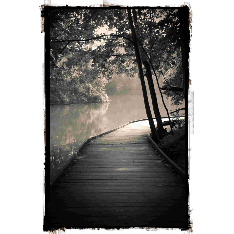 Lac - photographie sur toile tendue, H 48 po x l 32 po