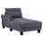 Grey Loose Back Sectional Sofa