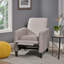 Fauteuil inclinable manuel en lin-1572612965