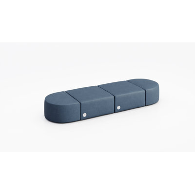 4 Person Modular Seating-Vinyl, With Power Outlet