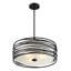 Lustre tambour 3 lumières Dann