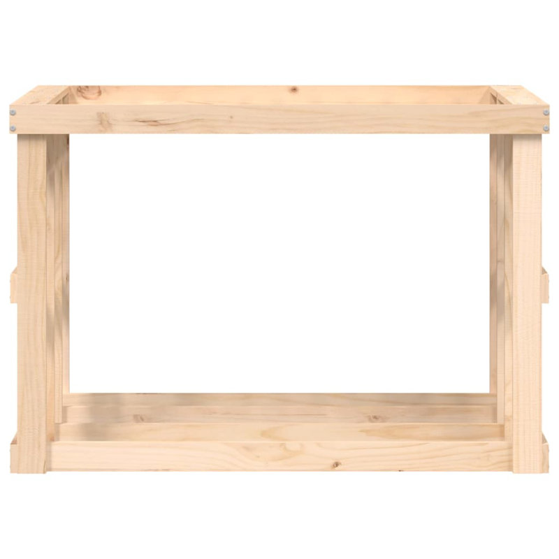 108cm W Solid Wood Log Rack, Brown