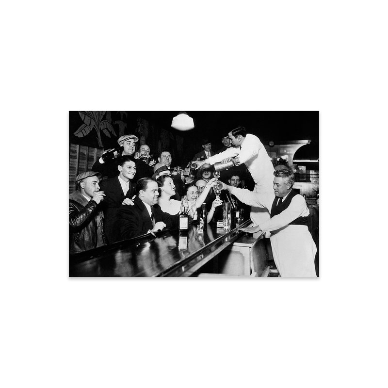 " End Of The Prohibition Party " by American Photographer, 16" H x 24" W x 0.25" D