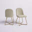 Chaise d'appoint rembourrée en lin Ainhoa-207985040