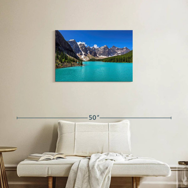 Alvord turquoise, lac Moraine, H 20 po x l 30 po