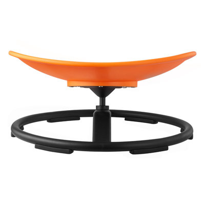 Kids Swivel Chair, 220 lbs Capacity, Sensory Spinning Chair, Autistic Kids Sensory Toy Seat with Non-Slip Metal Base, Round Shape Toddler Sit & Spin Seat for Coordination Balance Focus, Orange